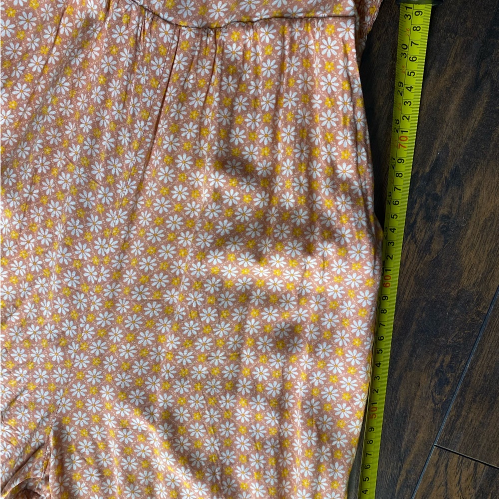 Elegant Pink & Orange Patterned Dress XL - Picture 7 of 10
